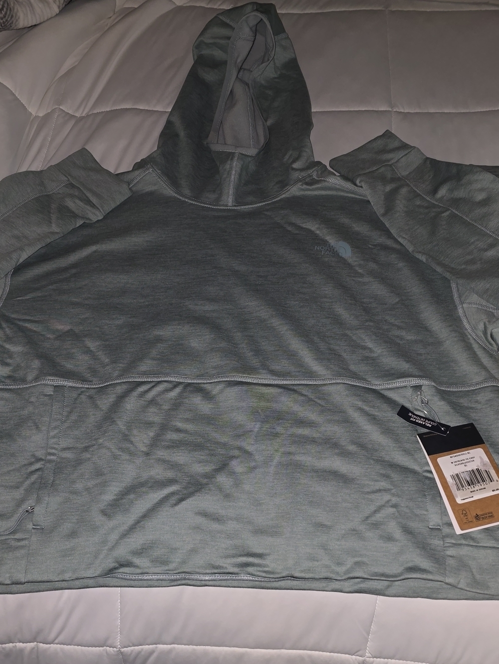 The North Face W XL Hoodie in Slate Green